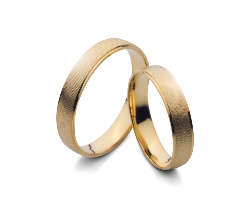 Melanie - snubní prsteny ze žlutého zlata