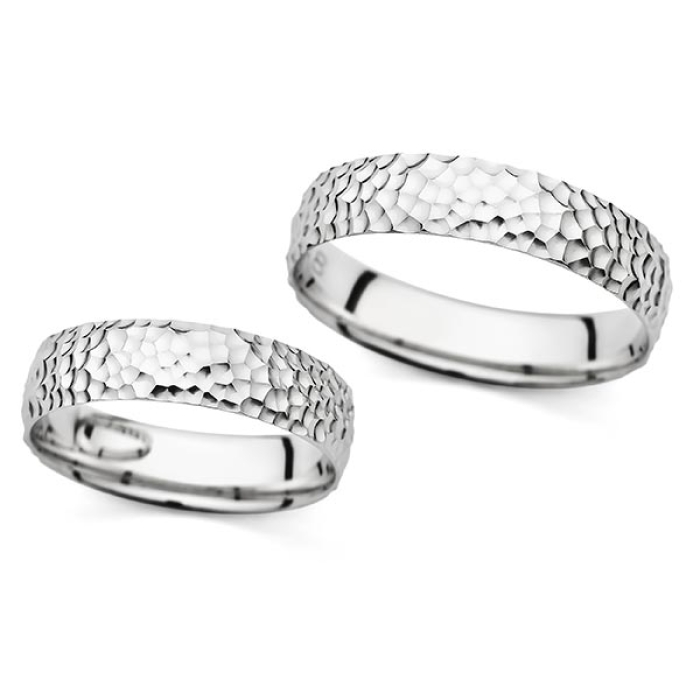 Fiona - snubní prsteny z bílého zlata
