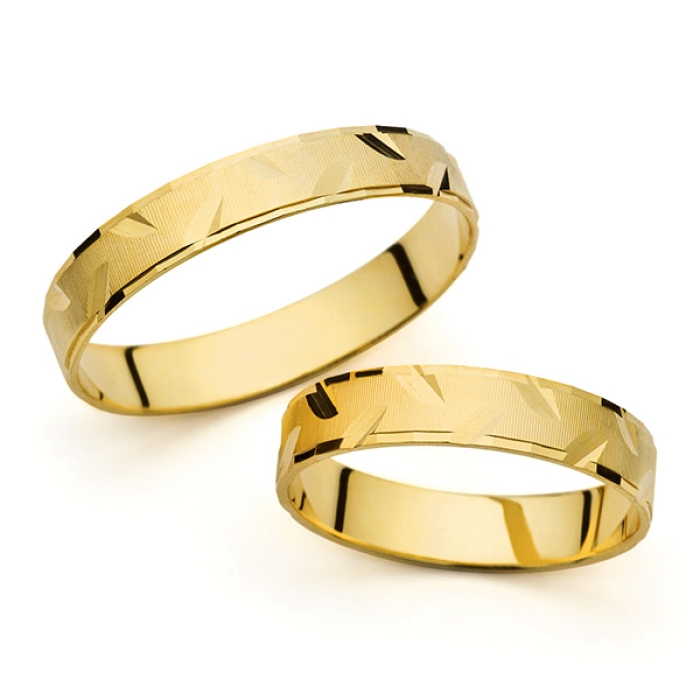 Nada - snubní prsteny ze žlutého zlata