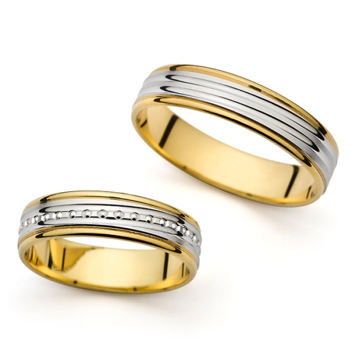 Jeannette - snubní prsteny z kombinovaného zlata