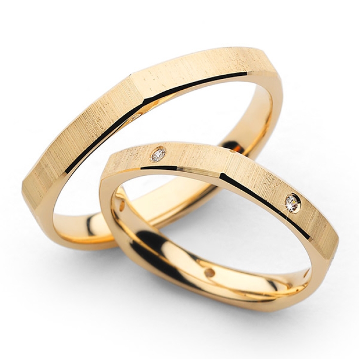 Blanca - snubní prsteny ze žlutého zlata