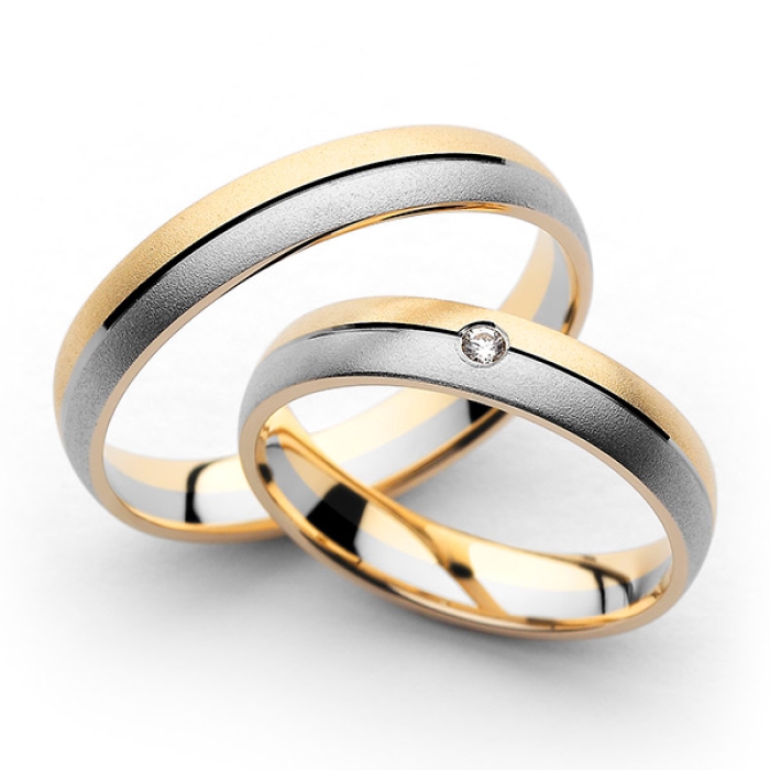 Simonetta - snubní prsteny z kombinovaného zlata