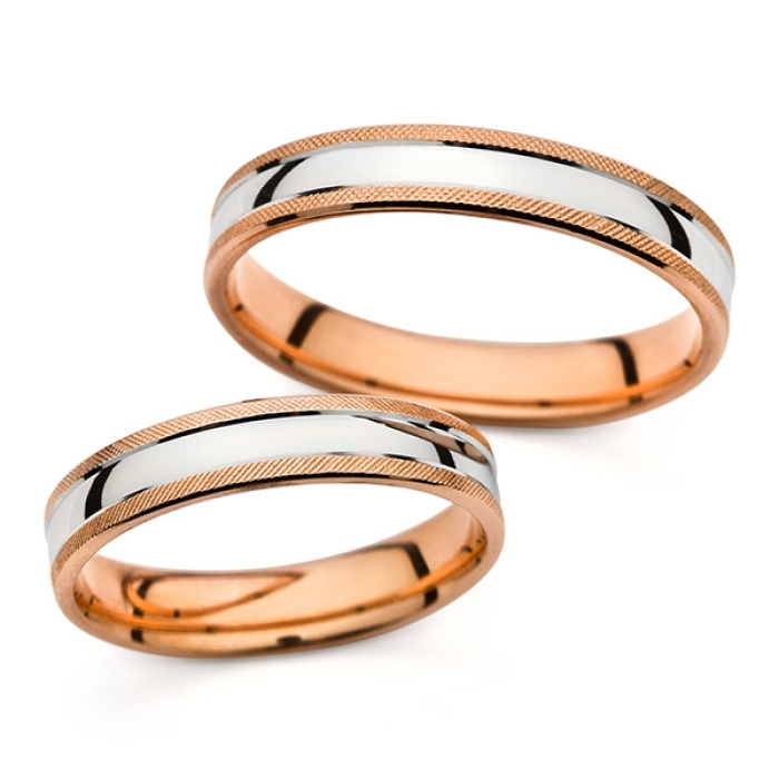 Sansa - snubní prsteny z kombinovaného zlata