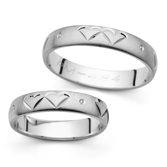 Jolene - snubní prsteny z bílého zlata