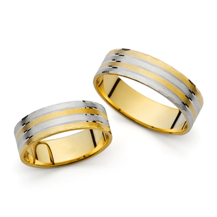 Chantal - snubní prsteny z kombinovaného zlata