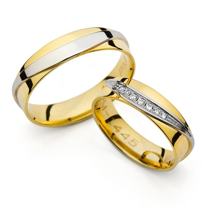 Leonie - snubní prsteny z kombinovaného zlata
