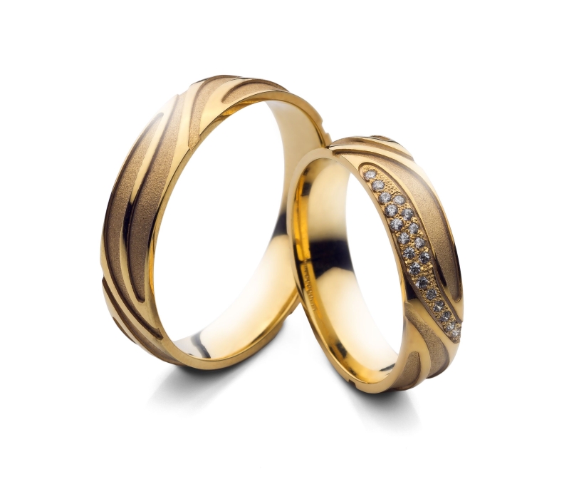 Edita - snubní prsteny ze žlutého zlata