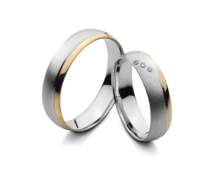 Luna - snubní prsteny z kombinovaného zlata