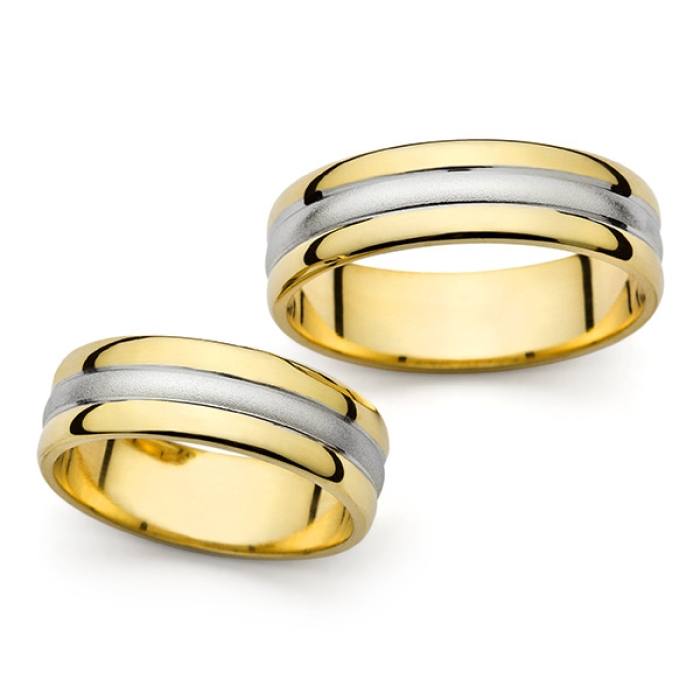 Carmen - snubní prsteny z kombinovaného zlata