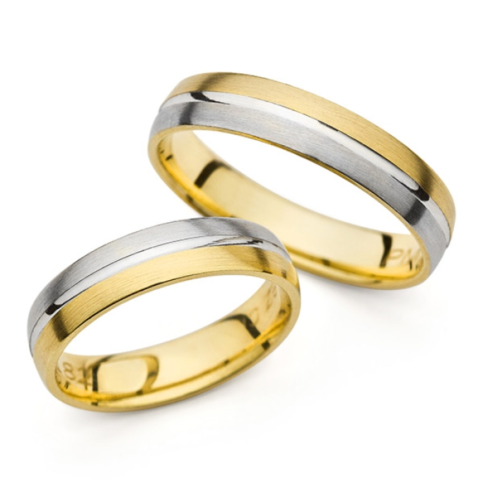 Naomi - snubní prsteny z kombinovaného zlata