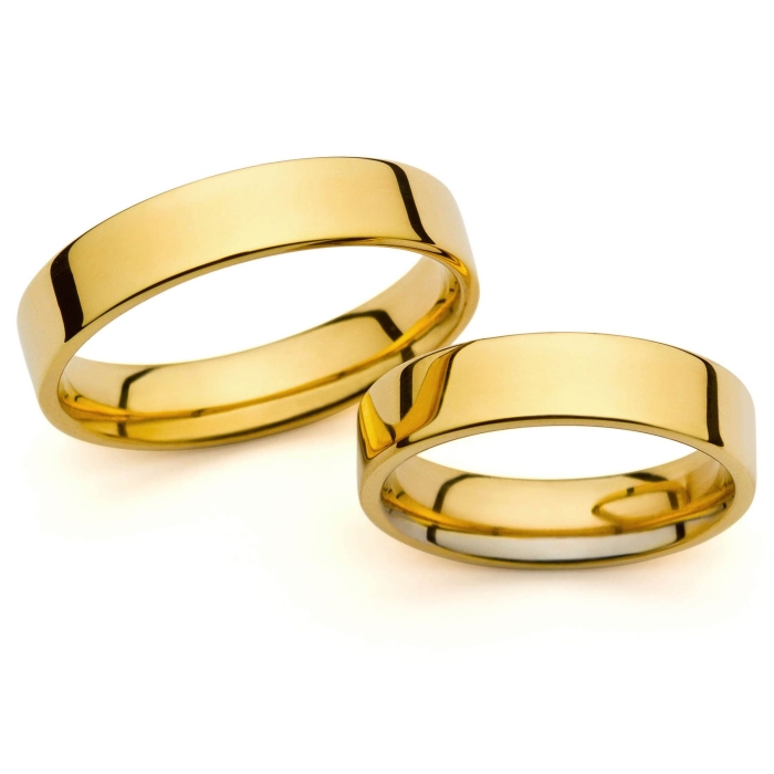 Queenie - snubní prsteny ze žlutého zlata