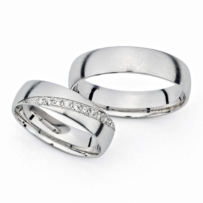 Lilibeth - snubní prsteny z bílého zlata