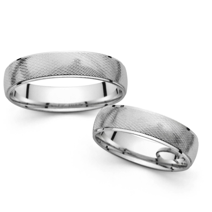 Charllotte - snubní prsteny z bílého zlata