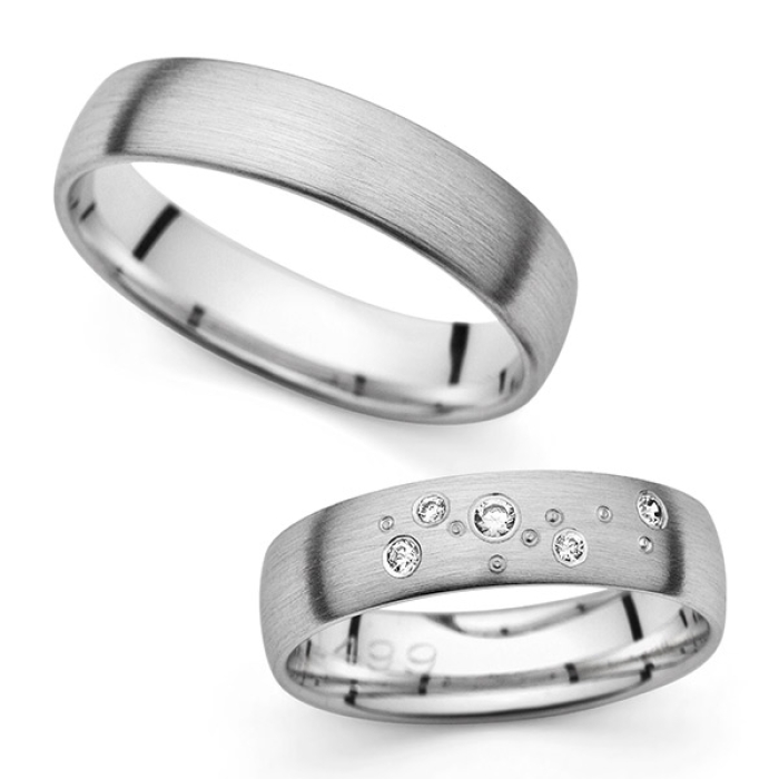 Dionne - snubní prsteny z bílého zlata