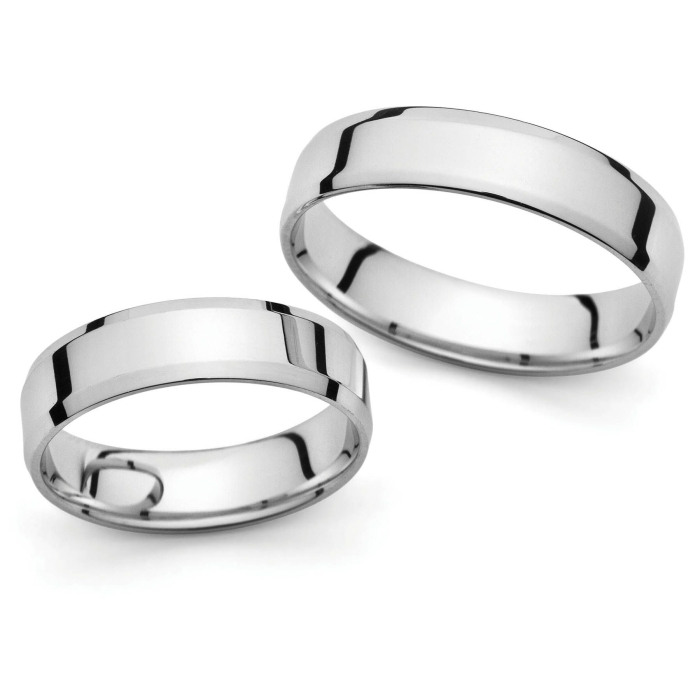 Rebecca - snubní prsteny z bílého zlata