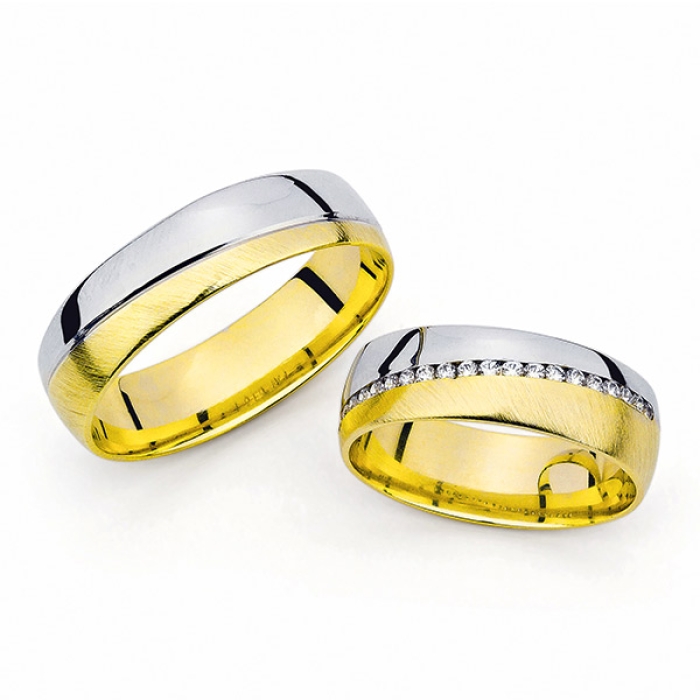 Scarlett - snubní prsteny z kombinovaného zlata