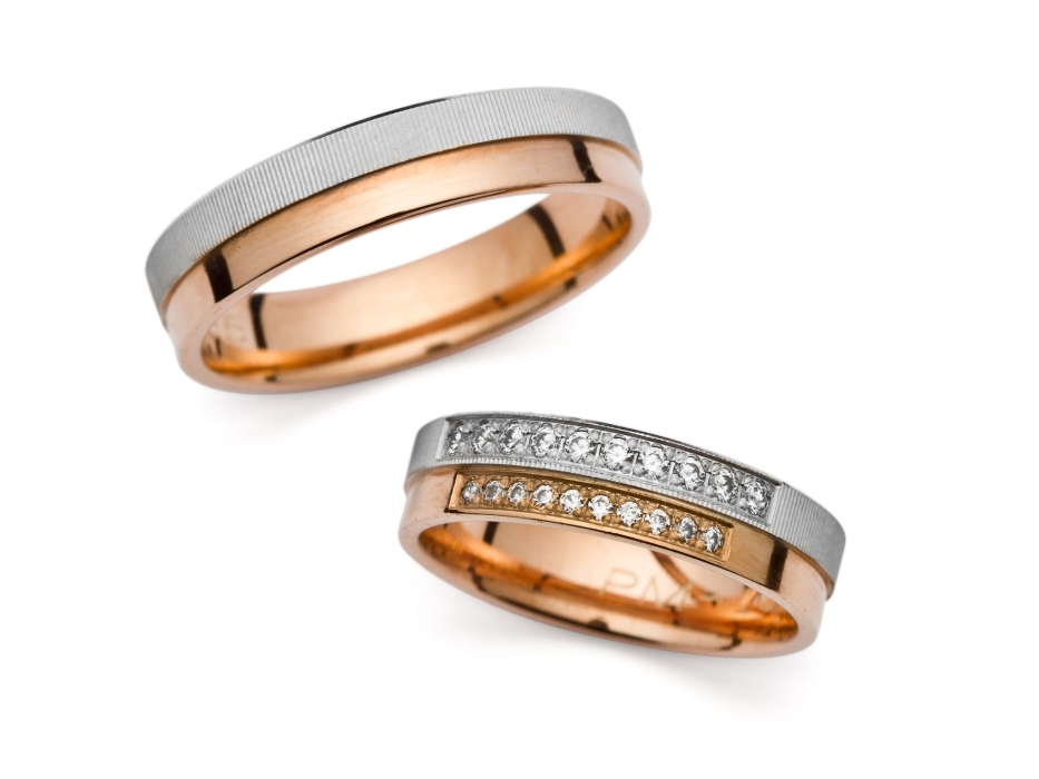 Odessa - snubní prsteny z kombinovaného zlata