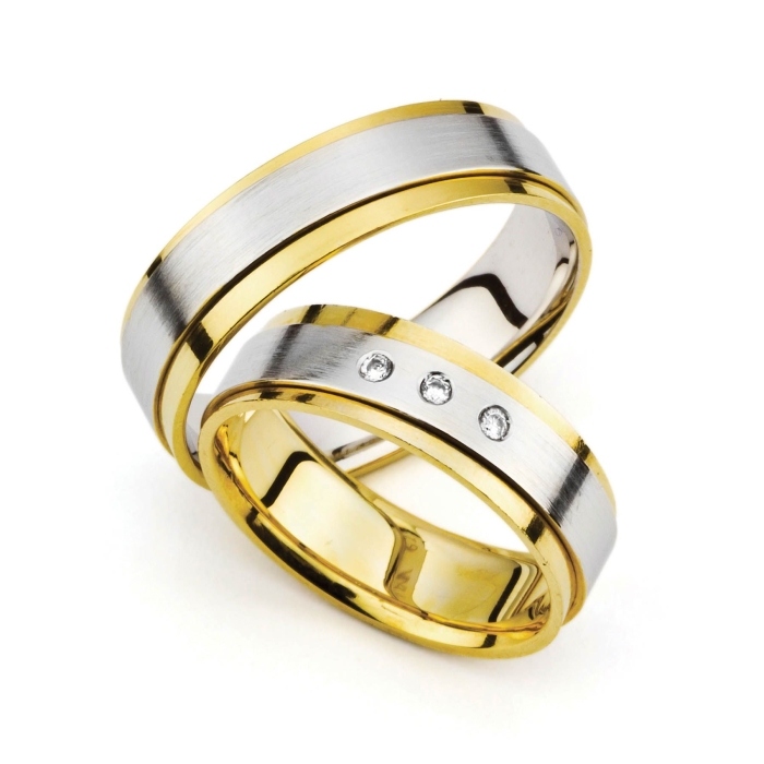 Julane - snubní prsteny z kombinovaného zlata