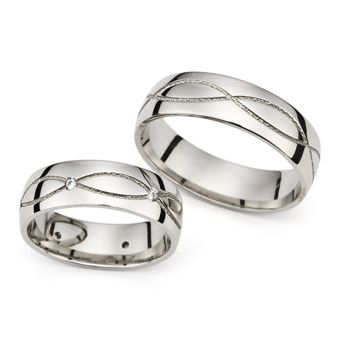 Hope - snubní prsteny z bílého zlata