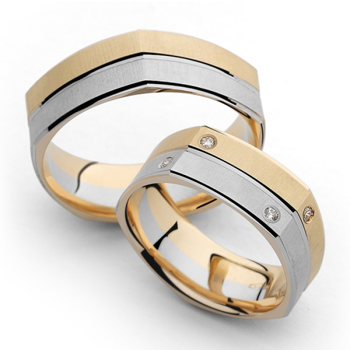 Summer - snubní prsteny z kombinovaného zlata
