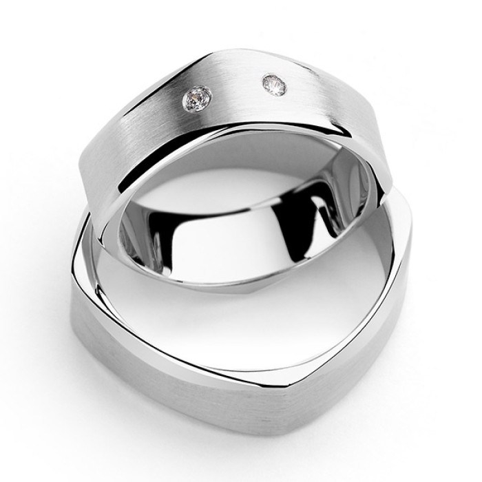 Annabel - snubní prsteny z bílého zlata