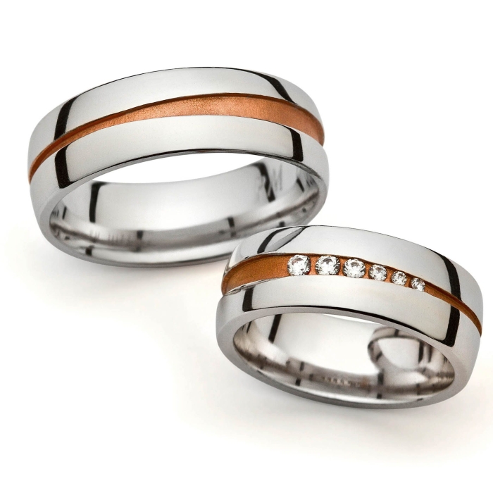 Primrose - snubní prsteny z kombinovaného zlata